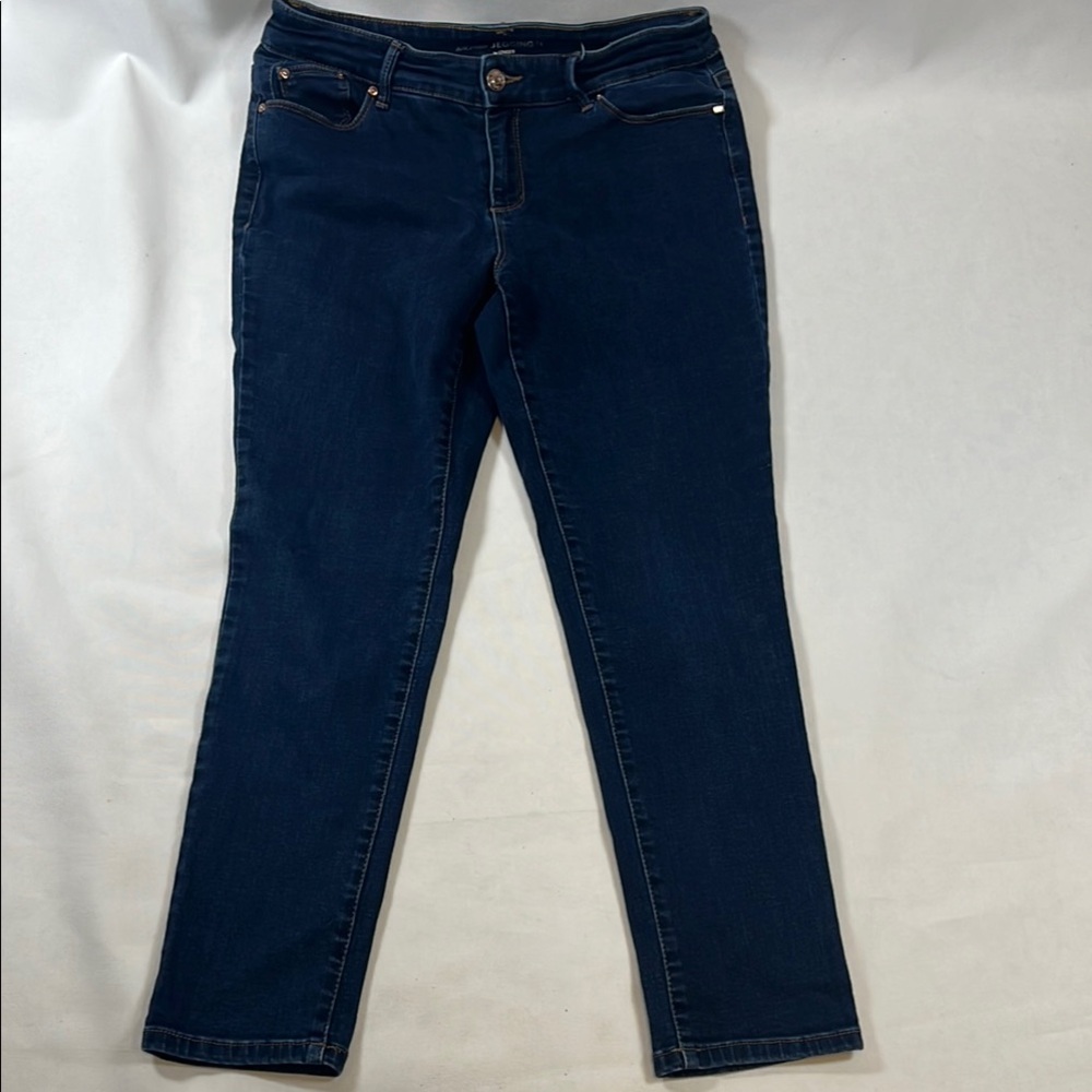 Chico's The Platinum Jegging Dark Indigo Jeans 8P
